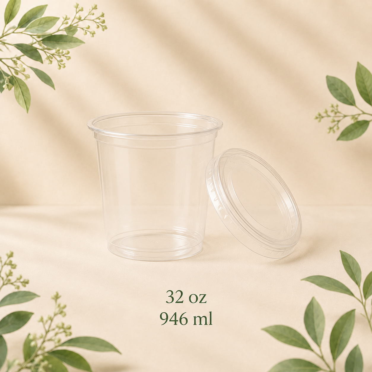 Clear deli container with lid