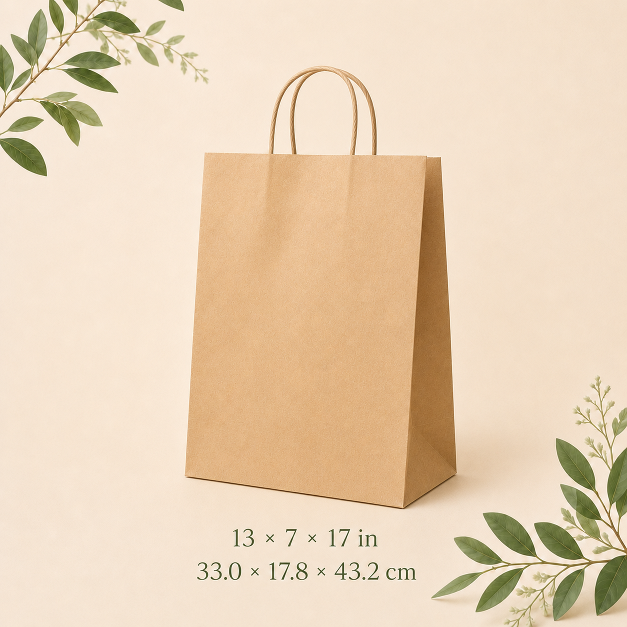 Paper bag with handle