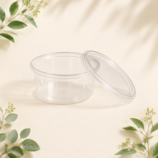 Clear deli container with lid