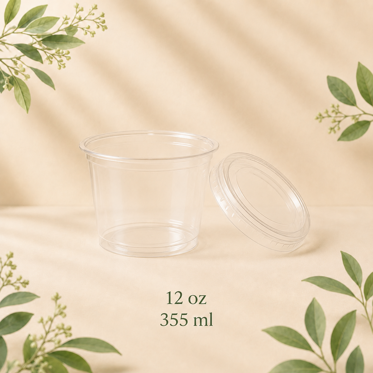 Barquette alimentaire transparente de différentes tailles