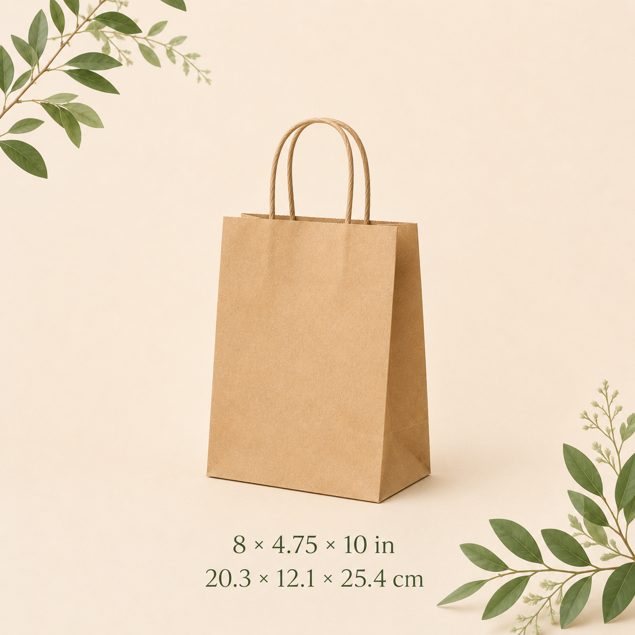 Sac en papier avec poignée