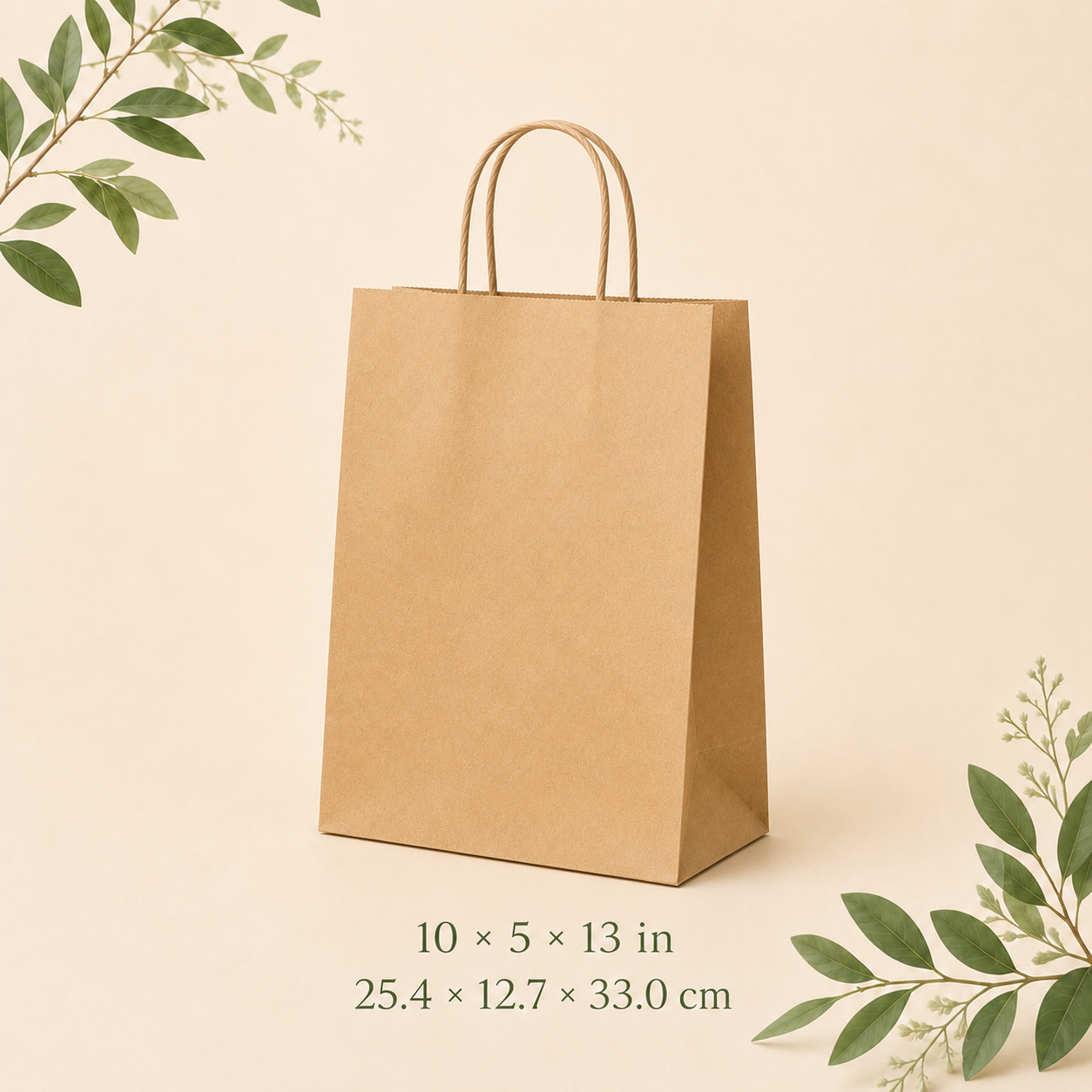Sac en papier avec poignée